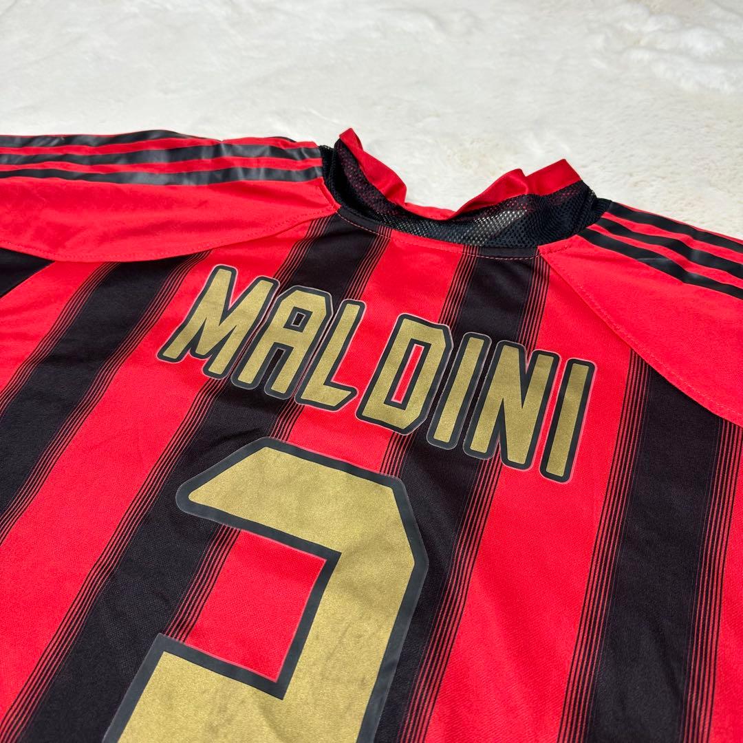 美品✨2XL ACミラン マルディーニ ユニフォーム 3アディダス ブローク