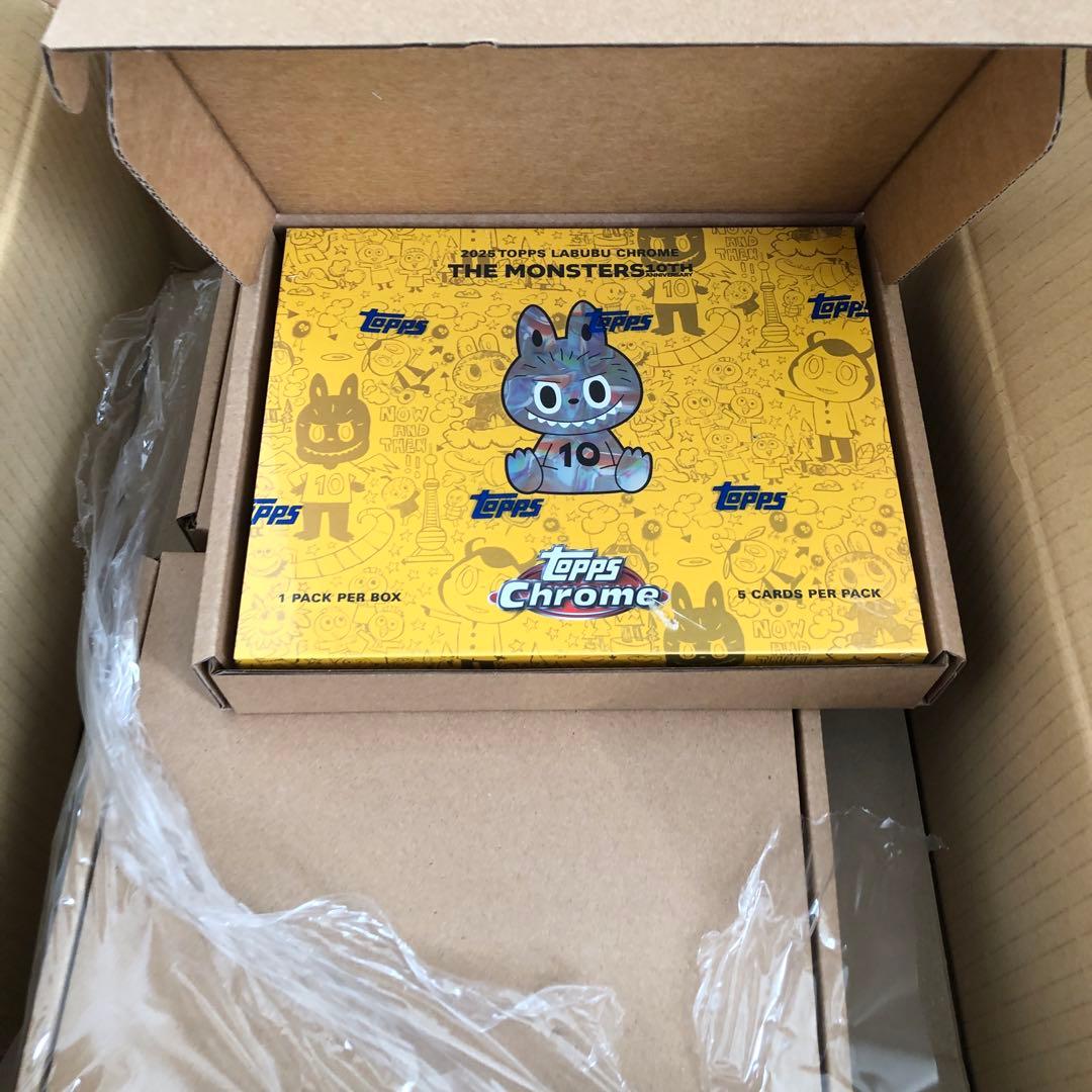 【新品未開封品】2025 ToppsLabubu 1box シュリンク付 5個 80a51f70a2586c70f5be06aa7aaa55