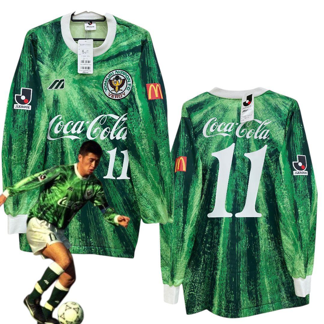1993 ヴェルディ川崎　三浦知良　ミズノオフィシャル　長袖当時物ユニフォーム 1993 ヴェルディ川崎 三浦知良 ミズノオフィシャル 長袖当時物