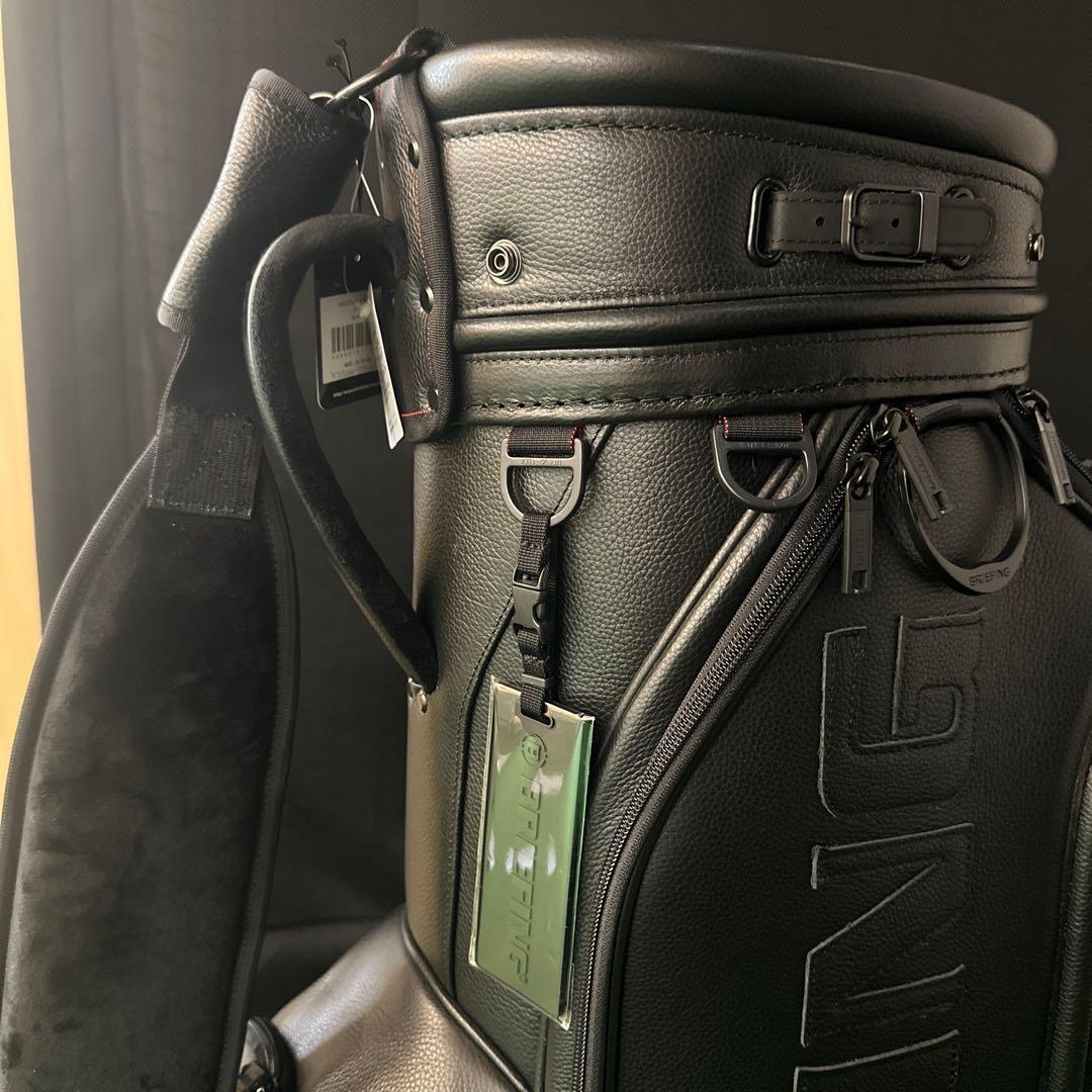 BRIEFING GOLF 限定完売品 シュリンクレザーキャディーバッグ 本革