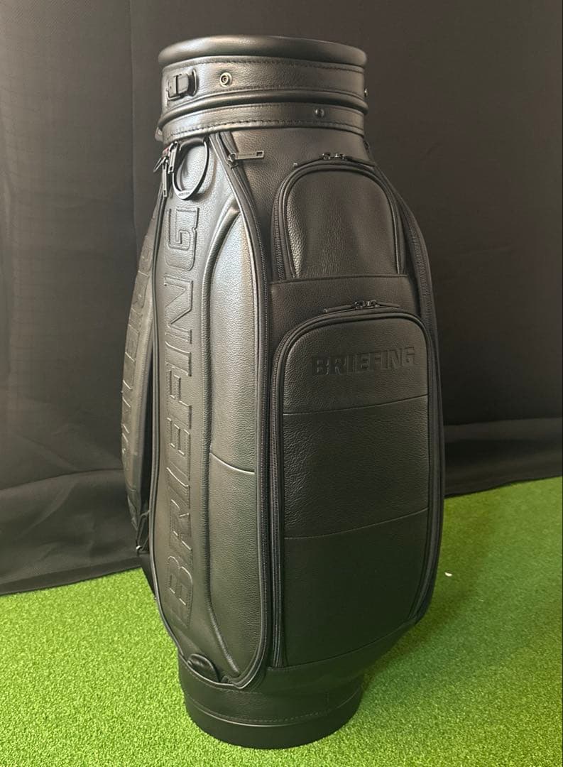 BRIEFING GOLF 限定完売品 シュリンクレザーキャディーバッグ 本革