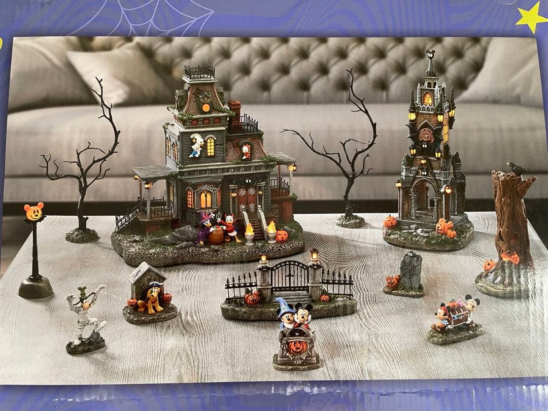 新品未開封 ディズニーハロウィンヴィレッジ イルミネーション サウンド