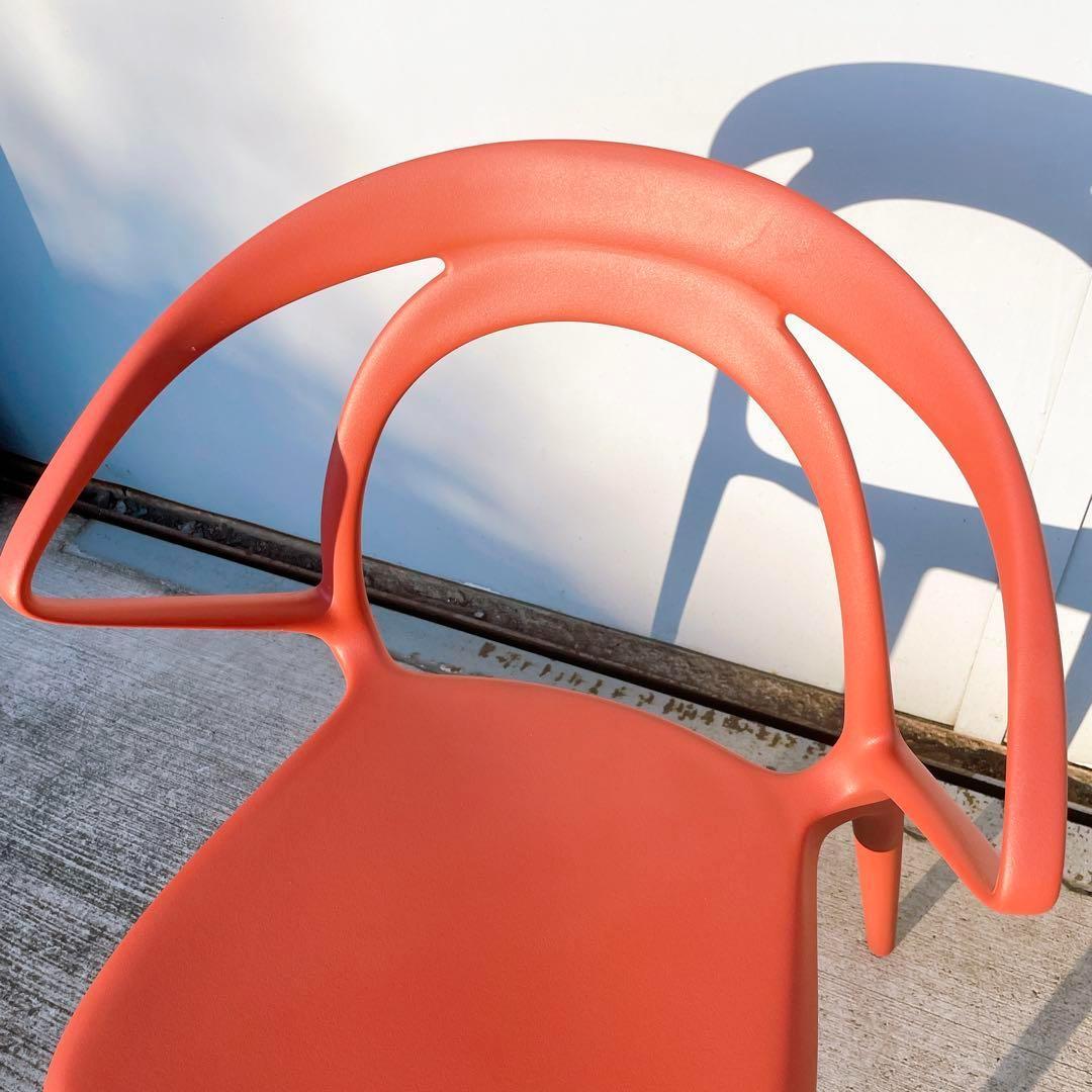 訳あり未使用品】CHERRY エルパソ ダイニングチェア レッド 2脚セット