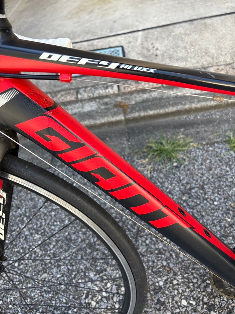 GIANT DEFY 1 ロードバイク 赤黒引取りのみ - メルカリ
