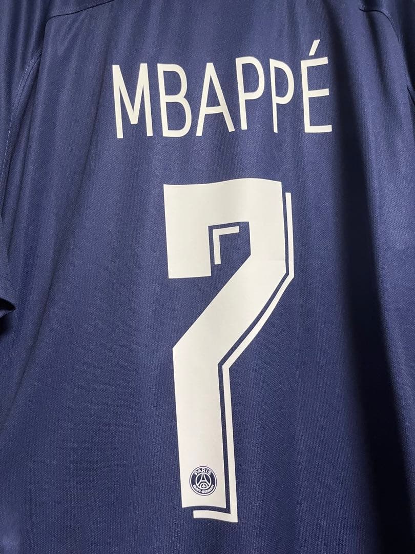 正規品 19-20 PSG エムバペ ユニフォーム CL仕様 MERCI付 希少 - メルカリ