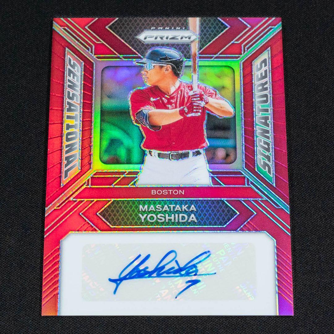99枚限定 2024 PANINI PRIZM 吉田正尚 直筆サインカードRed - メルカリ