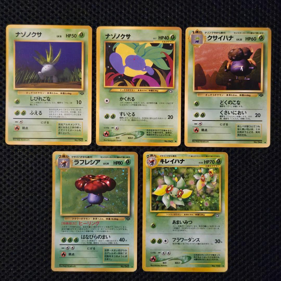 専用出品》【旧裏ポケモンカード進化セット】ラフレシア☆キレイハナ