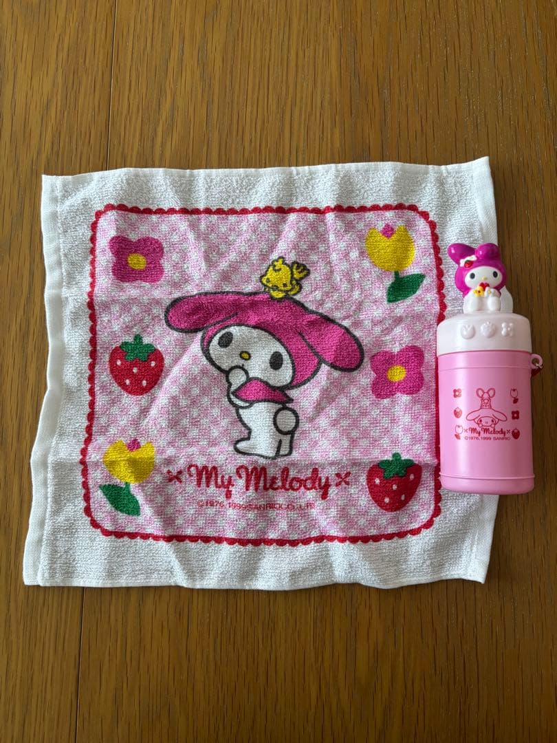 《レア物》未使用　1999 My Melody お弁当箱セット　平成レトロ