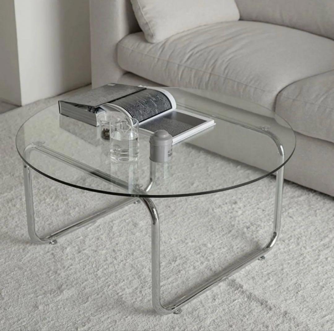 取急ぎ・丸テーブル ガラス 楽天市場】ダイニングテーブル 丸 ガラス 110センチ 収納付き 丸