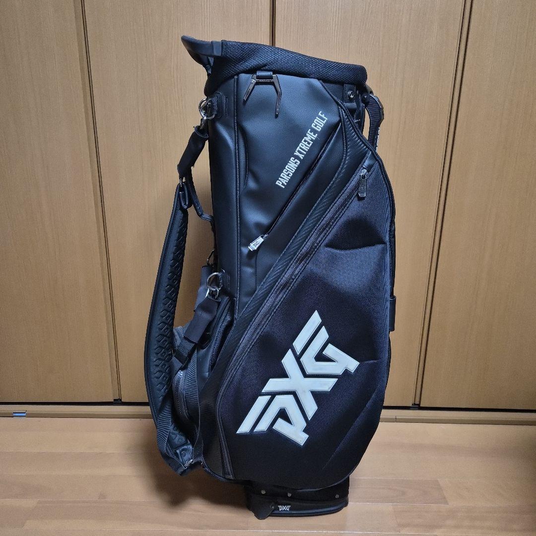 PXG ブラック キャディバッグ　注意あり！ デラックスキャリー スタンドキャディバッグ(【男性】キャディバッグ