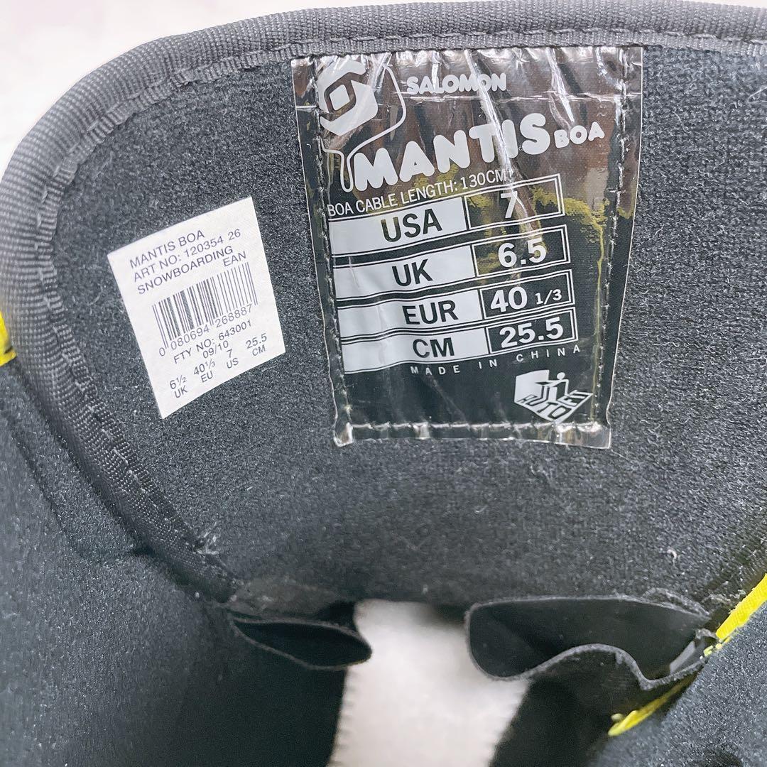 BOA ダイヤル式 SALOMON サロモン スノーボード ブーツ MANTIS - メルカリ