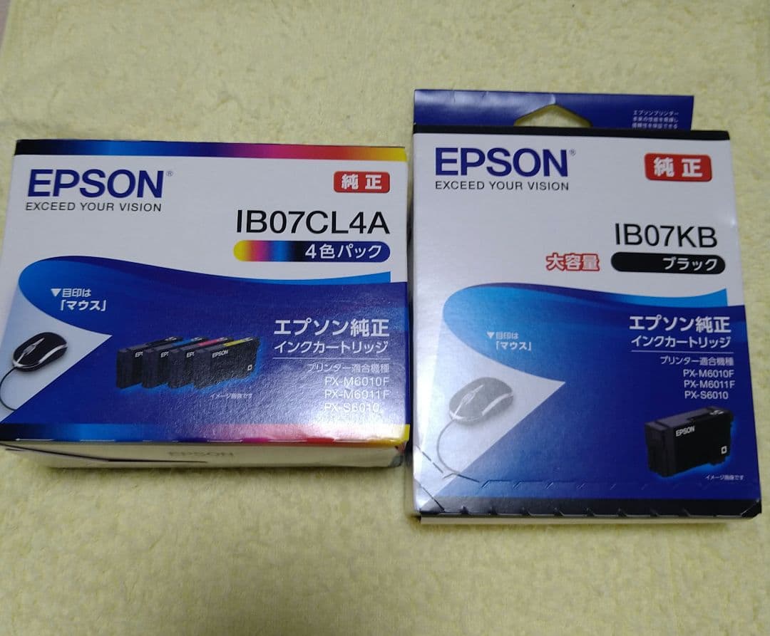 エプソン純正インク　マウス IB07CL4A 純正プリンターインク マウス(標準容量) 4色パック EPSON