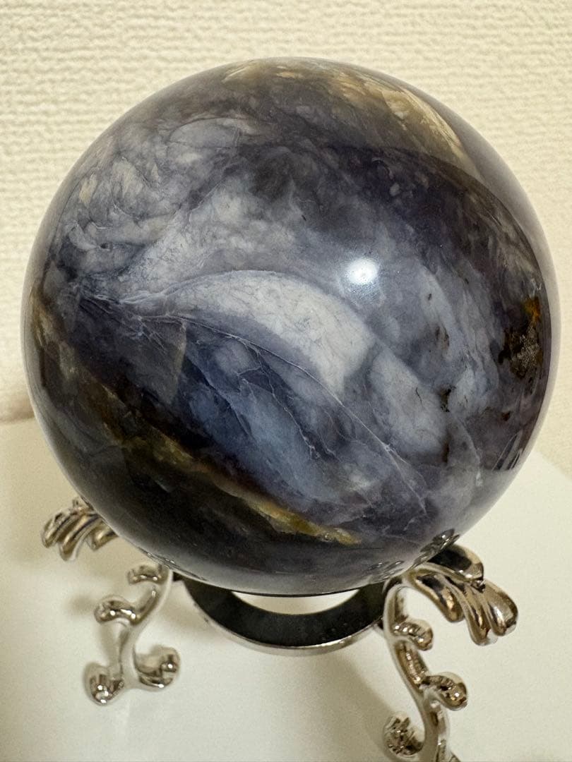 カイヤナイト スフィア 天然石 大玉 丸玉 81.7mm