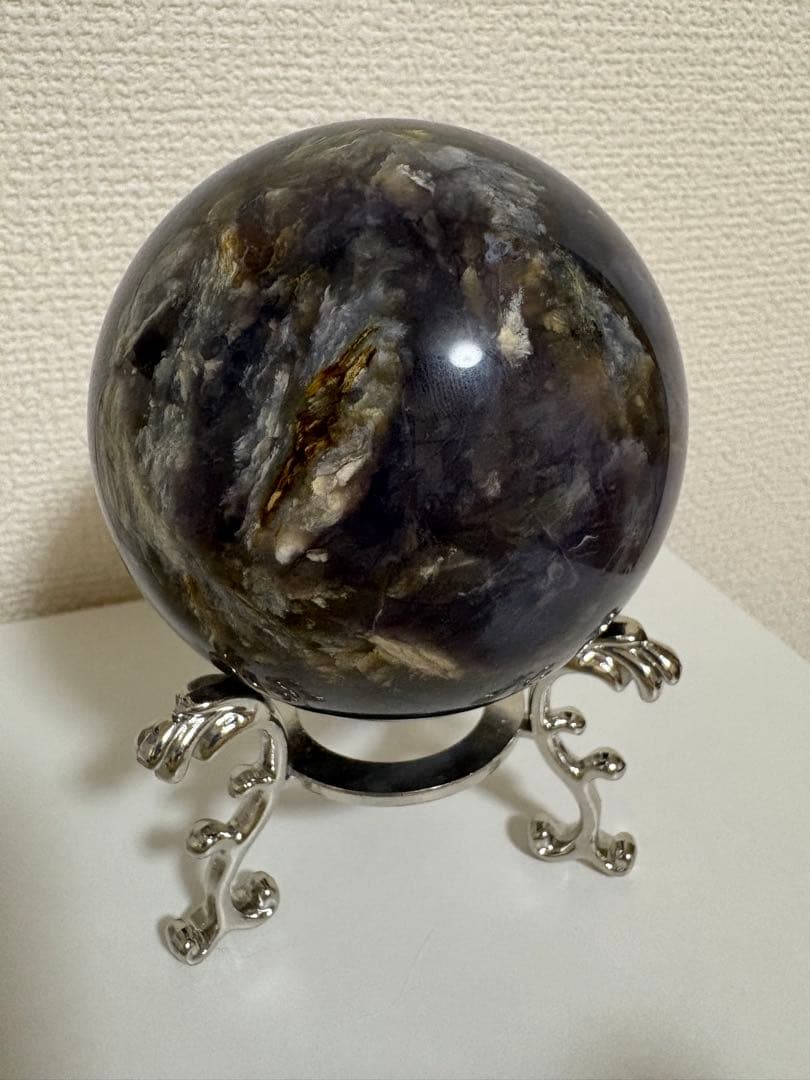 カイヤナイト スフィア 天然石 大玉 丸玉 81.7mm