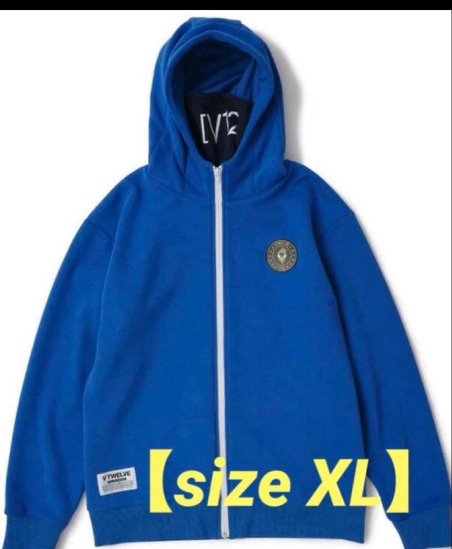 新品正規品【V12/XL】NECKPARKA ネックウォーマー内臓パーカー裏起毛