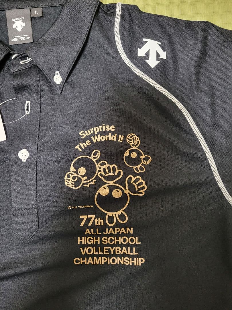 未使用！春高 バレー 2025 ポロシャツ Lサイズ 77回大会 - メルカリ