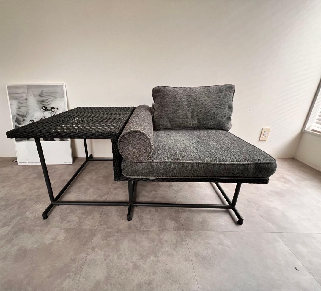 谷尻誠デザイン　サポーズデザインMAシリーズ　シングルソファ　サイドテーブル一体 MA-ソファ ダブル サイドテーブル付き ｜ JUICYFURNITURE