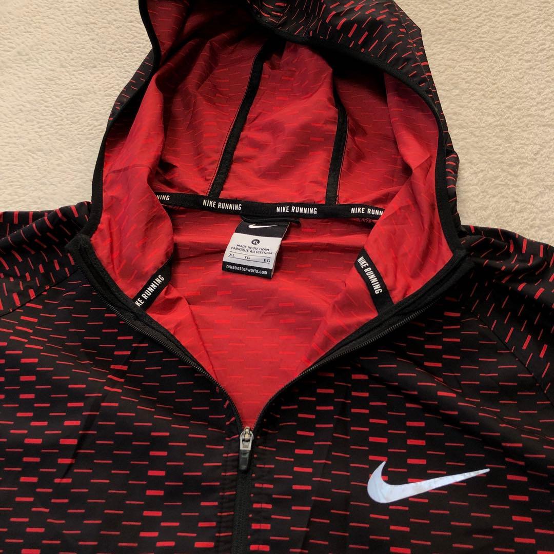 美品 NIKE レーサーフューズジャケット ウインドブレーカー レッド XL