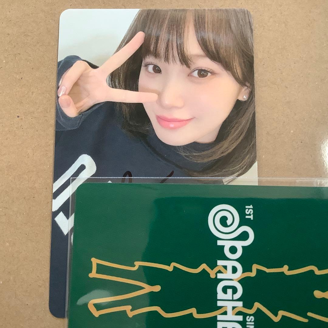 LESSERAFIM SPAGHETTI チェウォン　直筆サイン ラキドロ ルセラフィム SPAGHETTI ラキドロ weverseチェウォン - メルカリ