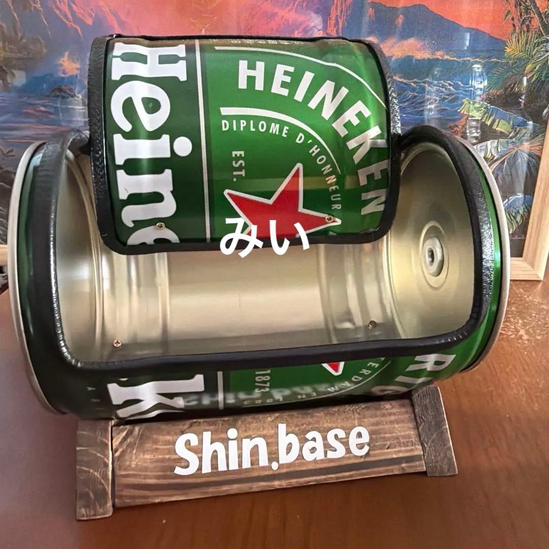 Heineken ビール缶型 小物入れ ミニドラム缶チェアー