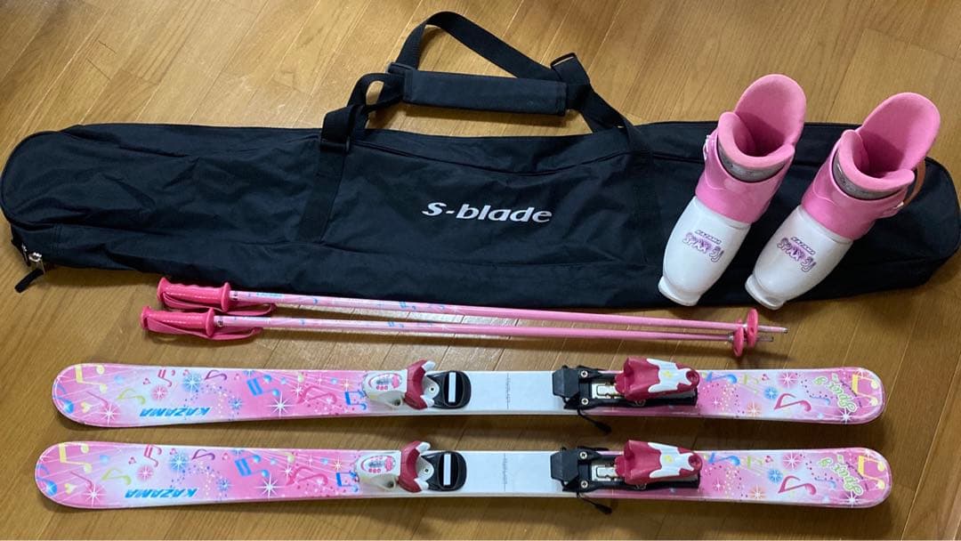 KAZAMA スキーセット子供用スキー116㎝＋スキーブーツ21.0〜22.0