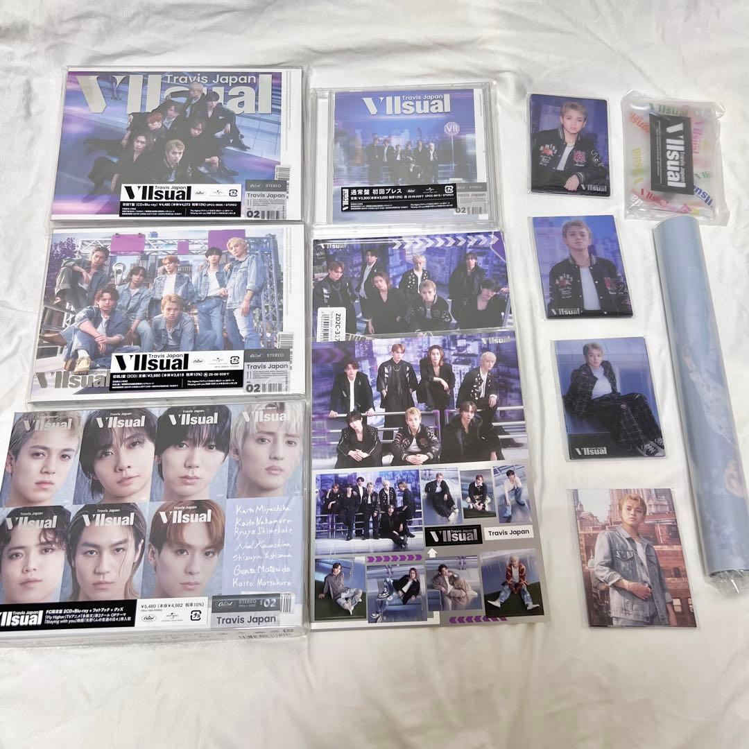 Travis Japan VIIsual 全形態セット Travis Japan、2ndアルバム『VIIsual』全形態ジャケット写真＆収録曲を