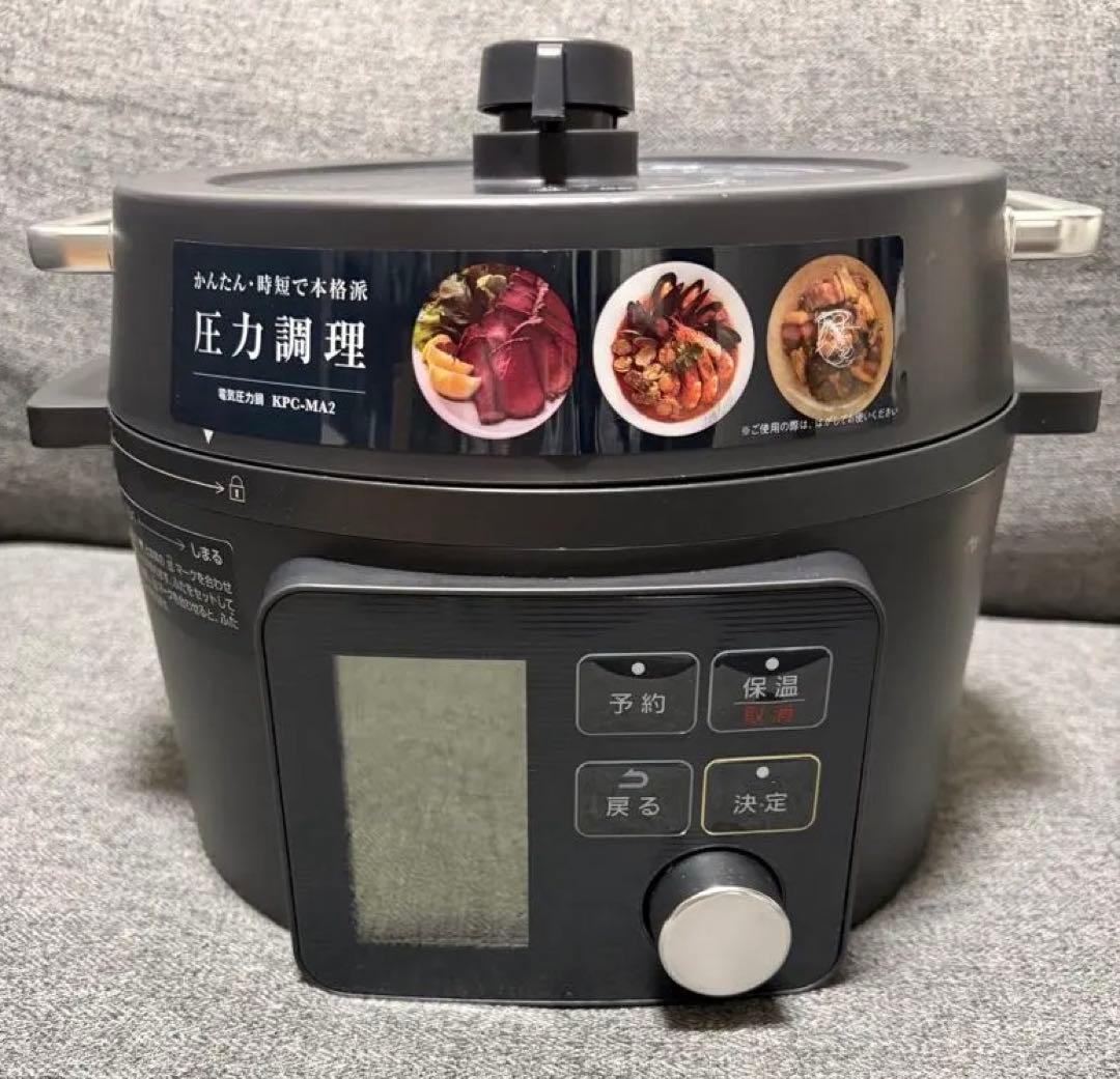 訳あり】アイリスオーヤマ KPC-MA2 電気圧力鍋 ブラック 2.2L - メルカリ