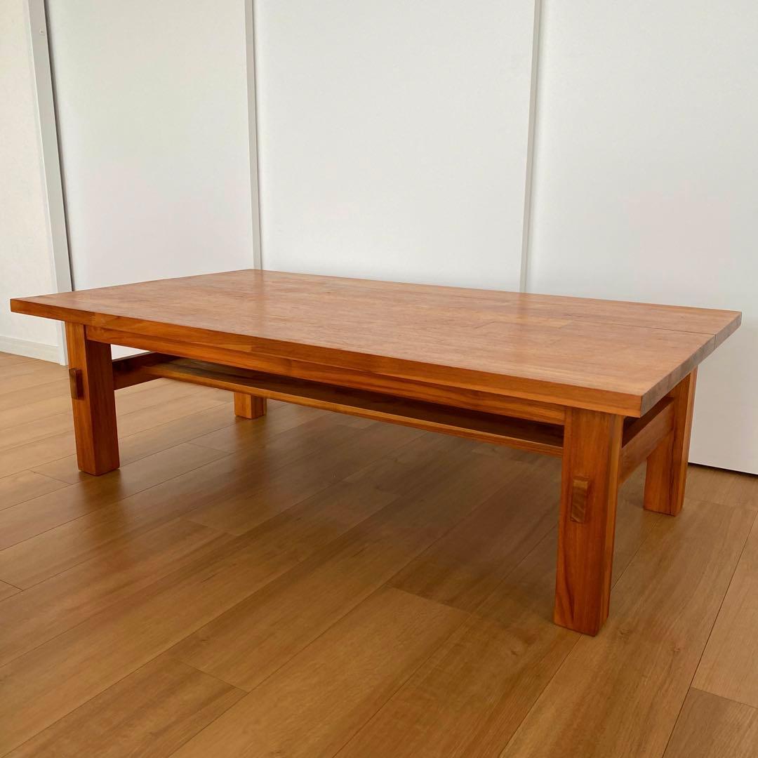 【手渡し価格】 unico ローテーブル BREATH W1200 unico(ウニコ)の人気シリーズBREATH(ブレス) チーク無垢材 ロー