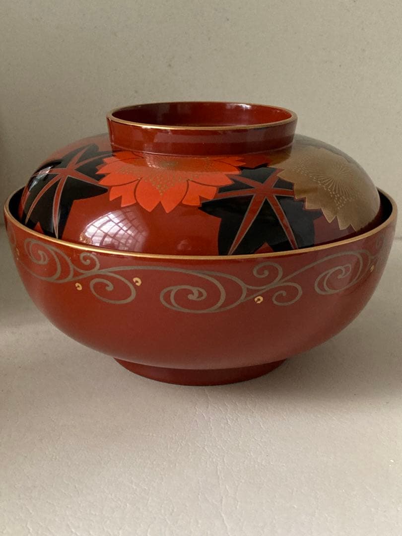 輪島塗　塗師　作家もの　石昌斎作　煮物　雑煮椀　5客 sd2_405d68a063fb3942f7afaa0eb4