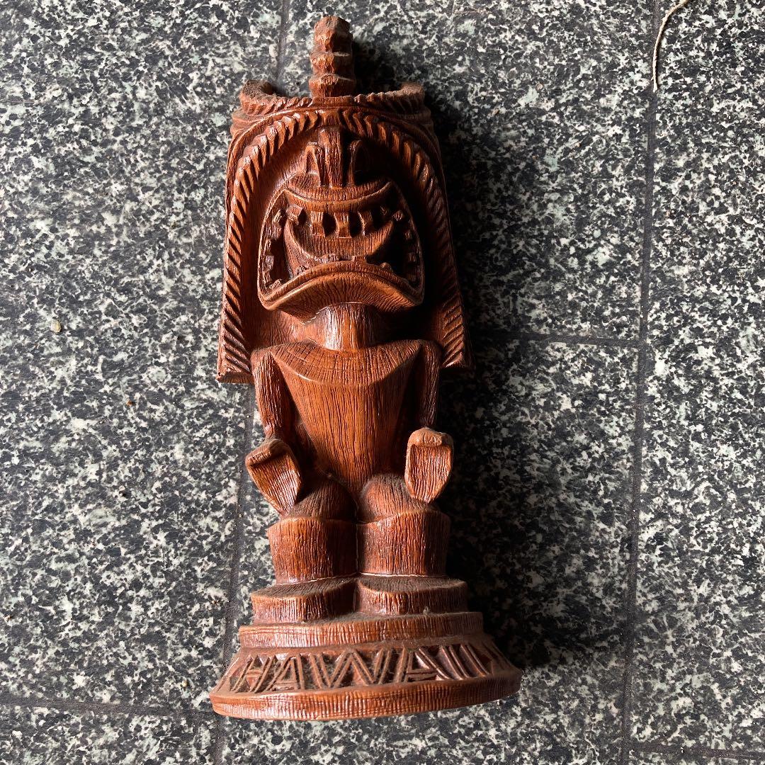 ハワイのおきもの 楽天市場】ハワイアン ティキ M 守り神お守り 人形 置き物 ハワイアン