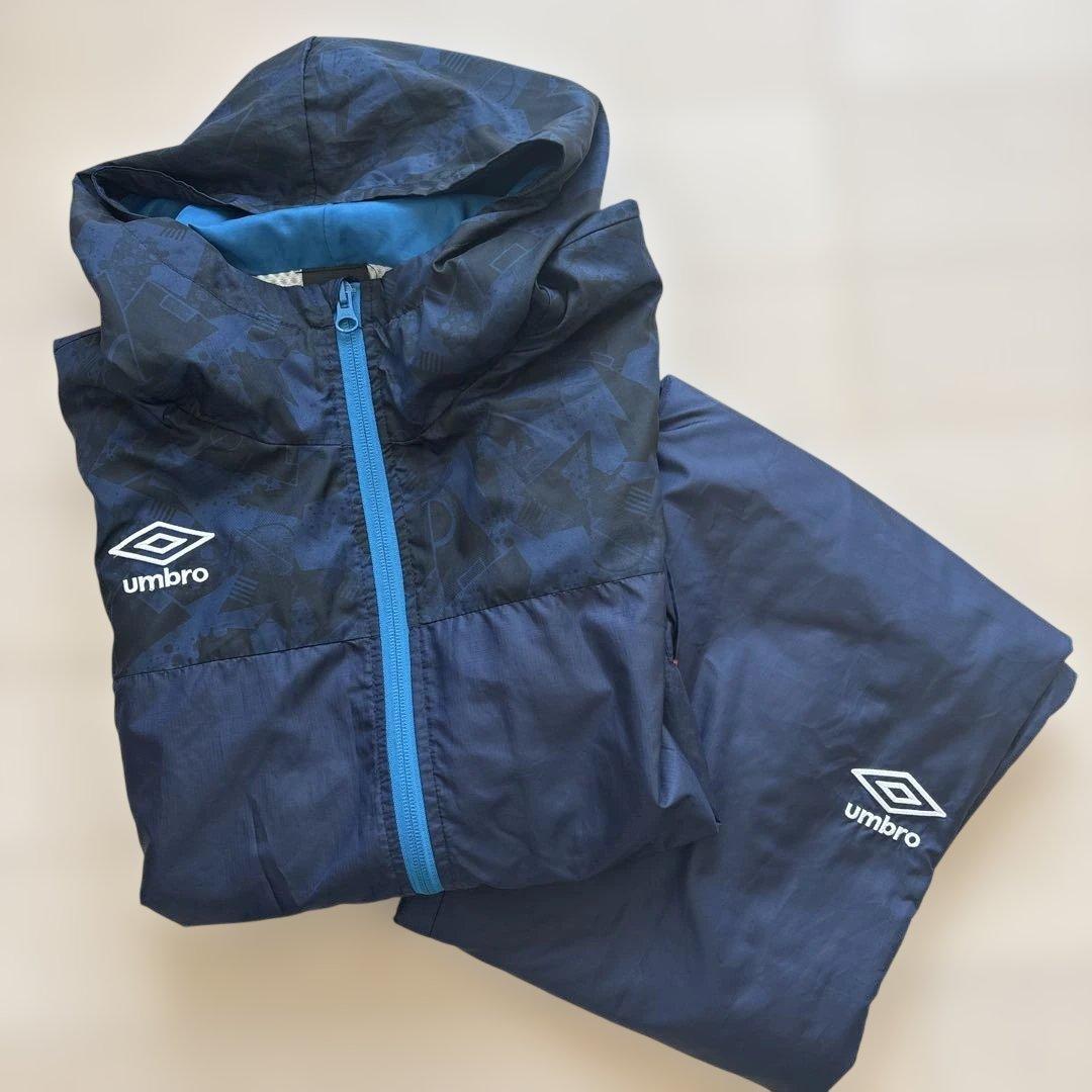 umbro ネイビー ウィンドブレーカー 上下セット - メルカリ