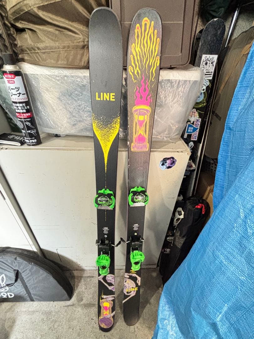LINE CHRONIC 171cm 23-24/ビン付きソール長307mm セミファットスキーセットLINE CHRONIC 94+ATTACK 14 GW スキー＋