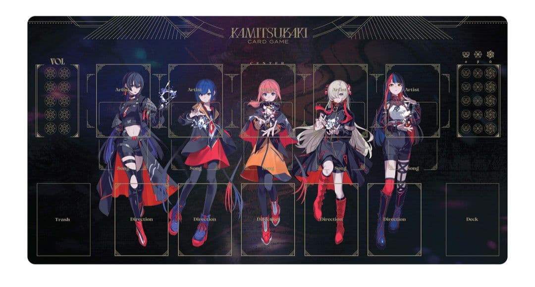 神椿TCG 【カードゲームプレイマット V.W.P 花魁鳥ver.】花譜 理芽