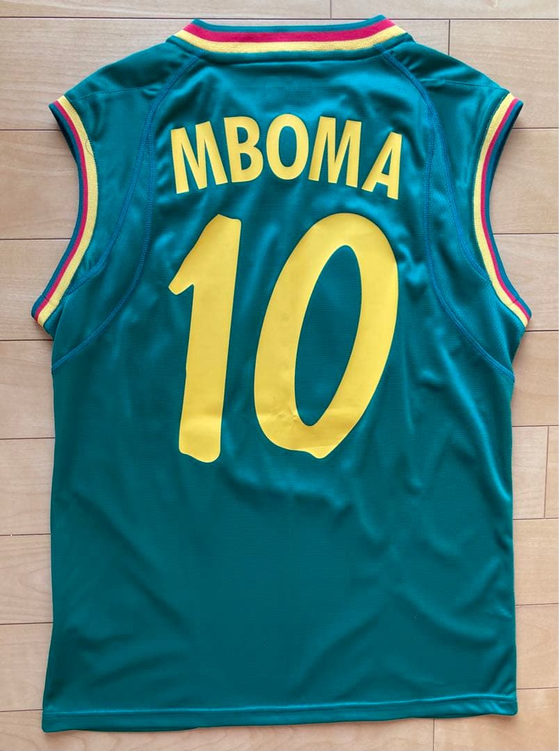 激レア】カメルーン代表 エムボマ 日韓W杯2002 正規品 ユニフォーム