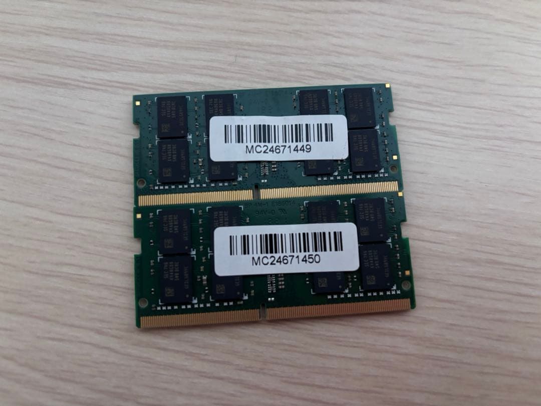 ノートPC用ADATA PC4-2400T 32GB( 16GB×2枚)