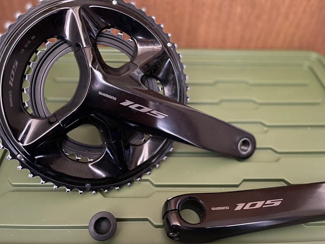 105 r7100 クランク 美品 SHIMANO 「シマノ」 105 FC-R7100 50-34T 170mm クランクセット / 有明