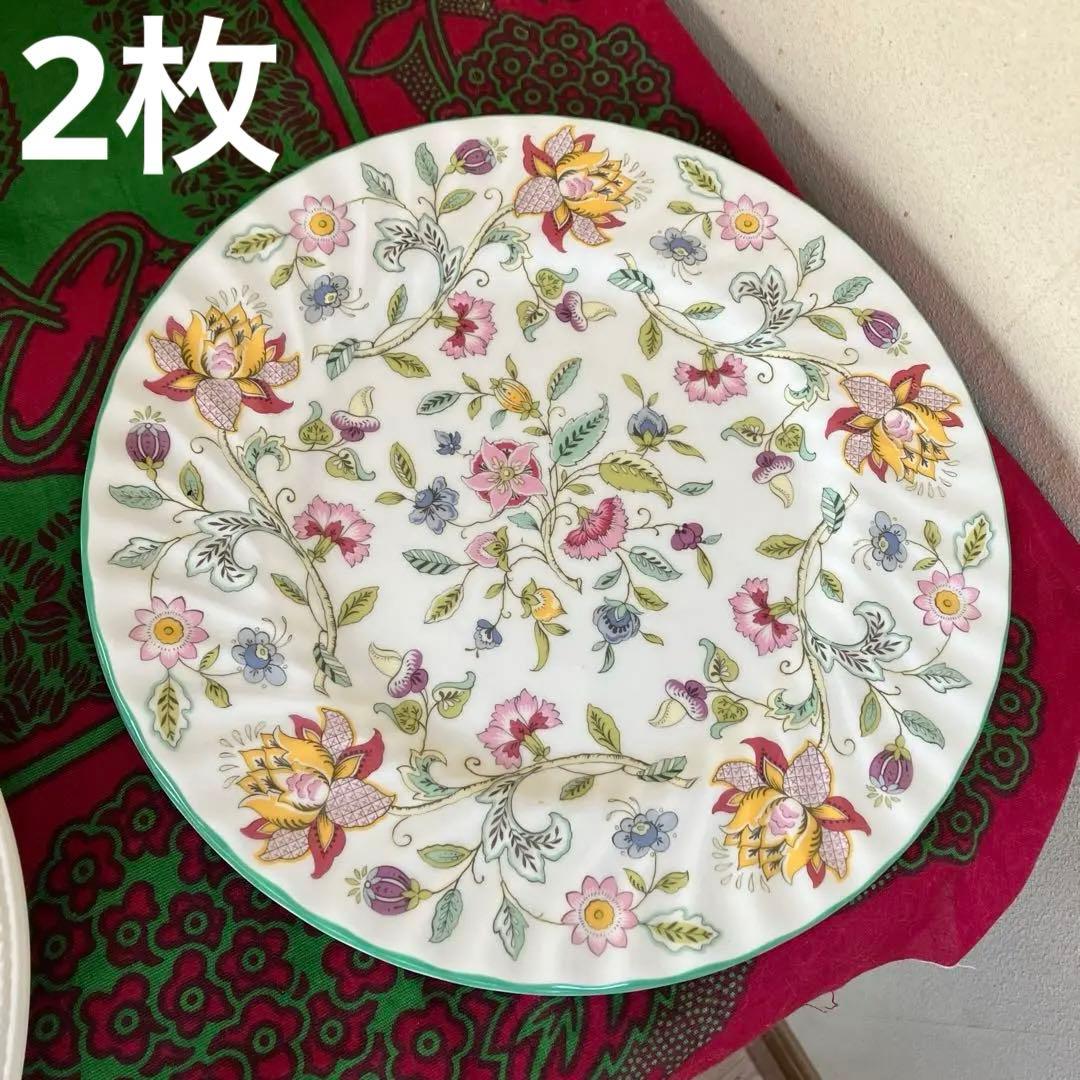 美品 MINTON ミントン ハドンホール プレート2枚ディナー - メルカリ