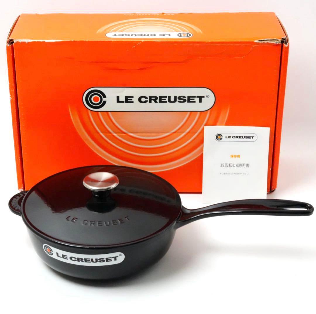 【新品】LE CREUSET　ソースパン　ブラックオニキス　21cm Le Creuset（ル・クルーゼ） 【並行輸入品】 片手鍋 ソースパン 18cm