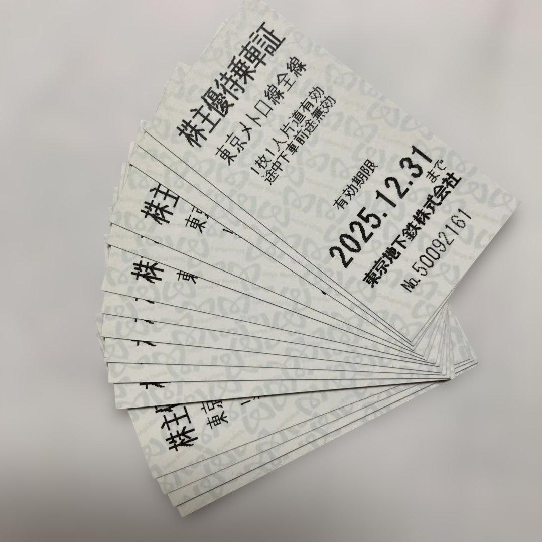 有効期限切れ】東京メトロ 株主優待乗車券 15枚 - メルカリ