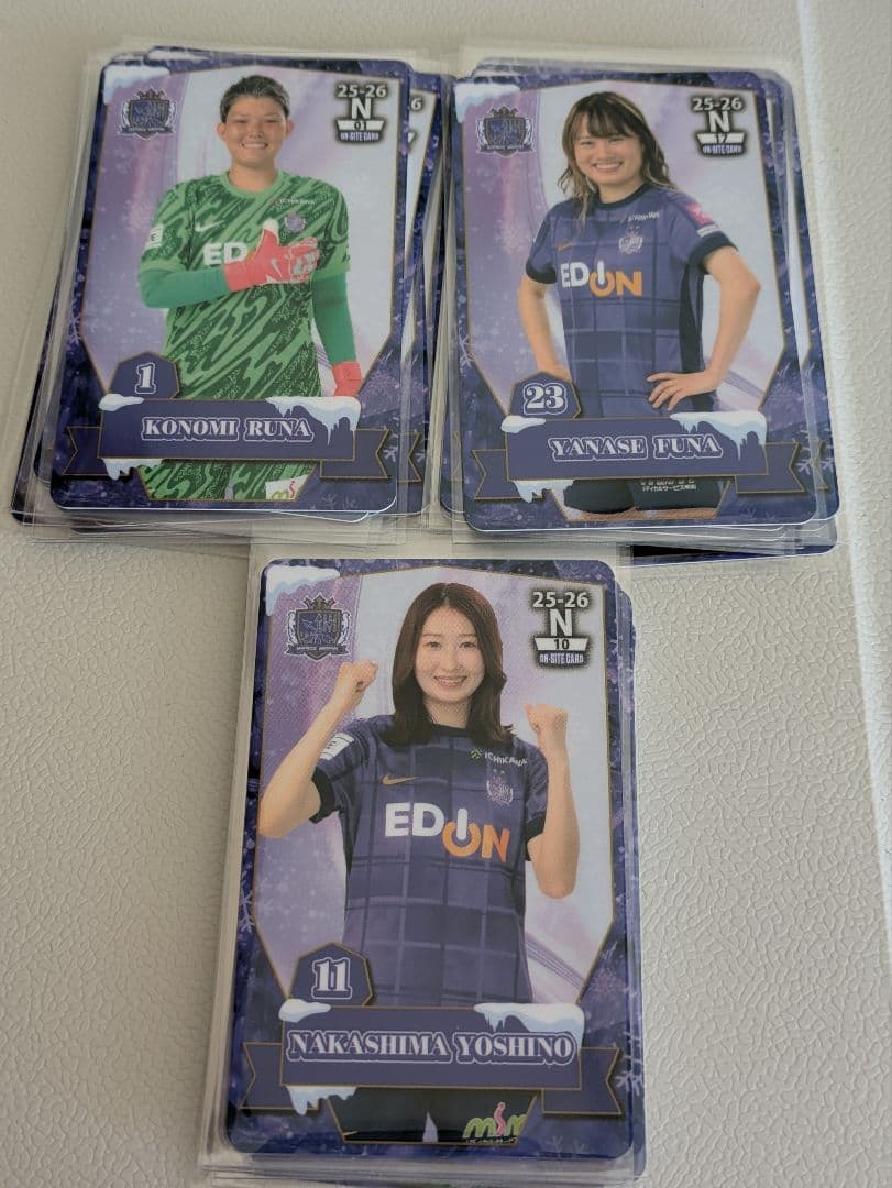 ノーマルコンプリートセット サンフレッチェ広島レジーナ オンサイト 25-26② サンフレッチェ広島レジーナ オンサイトカード 全選手コンプリート