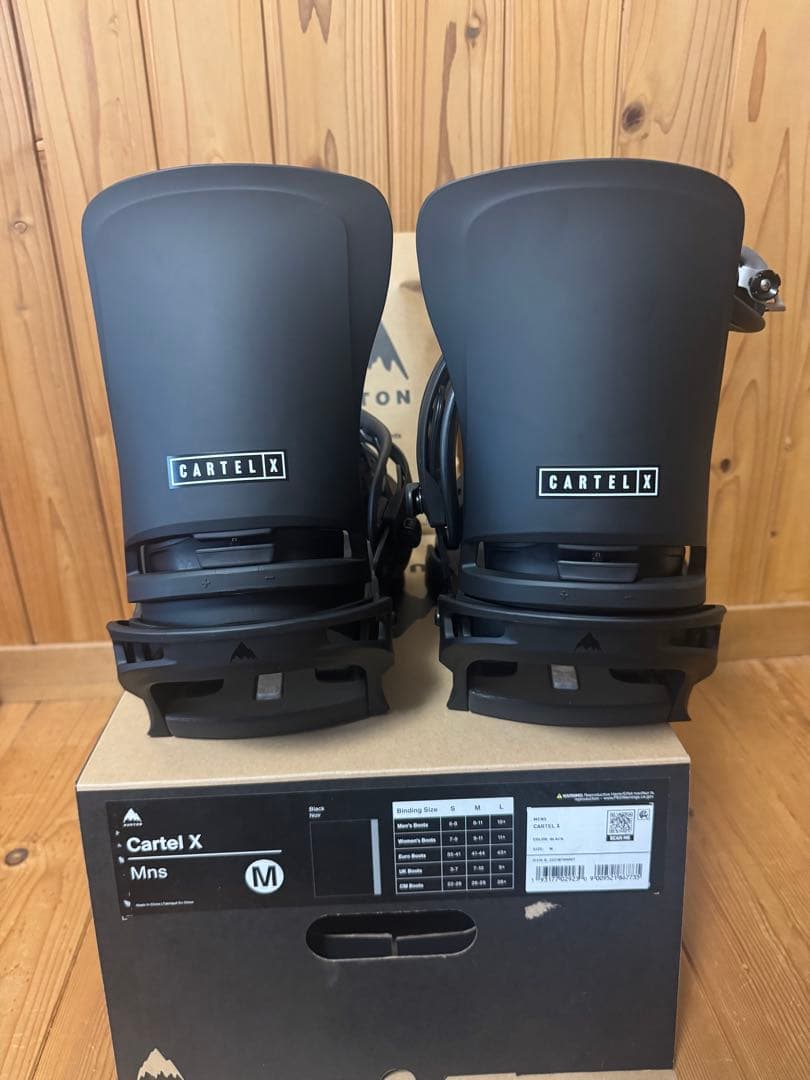 Burton Cartel X ビンディング Mサイズ ブラック BURTON（バートン） 25-26 BURTON/バートン CARTEL X カーテルエックス