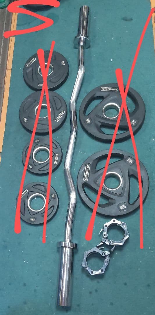 KETTLEBELLKON 約120cm W バー Amazon | KETTLEBELLKON (ケトルベル魂) オリンピック EZバー (EZバー