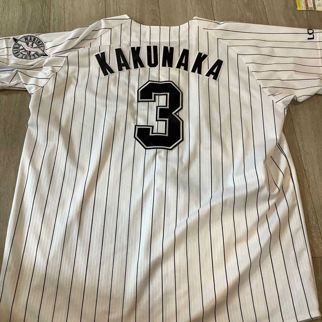 千葉ロッテマリーンズ 角中勝也 ユニフォーム Oサイズ 鴎ワッペン付き