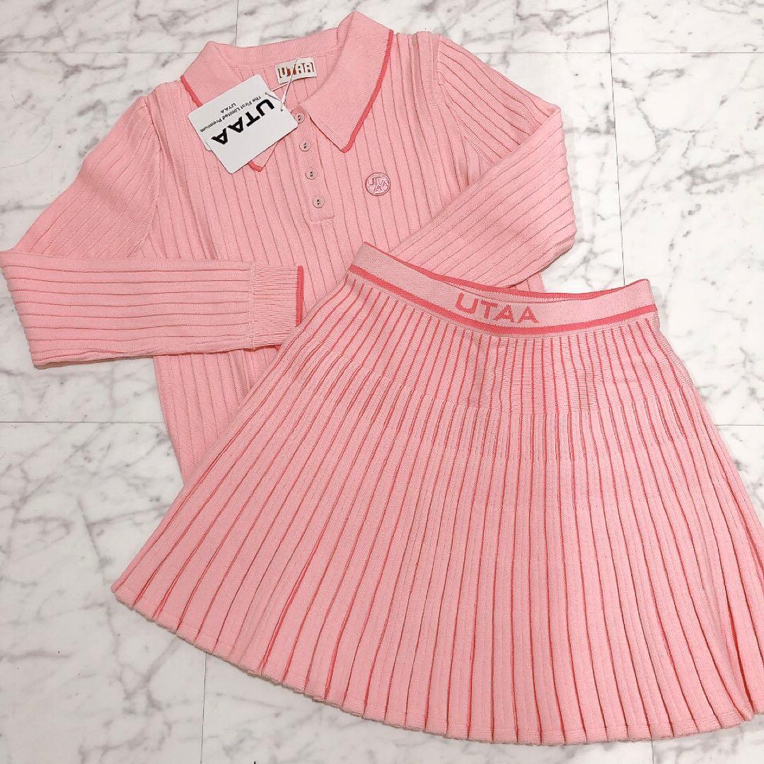 新品未使用 ゴルフ UTAA ユタ レディース セットアップ2点 Mサイズ お洒落ゴルフ女子必見！日本初上陸のK-GOLFアパレルブランド「UTAA」と