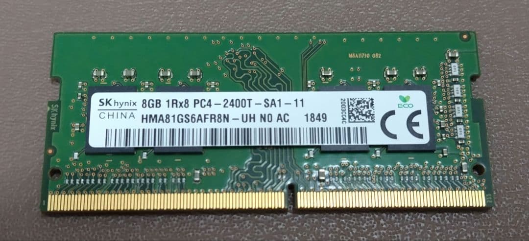 SKhyhix ノートPC用メモリ DDR4 PC4-2400T 8G - メルカリ