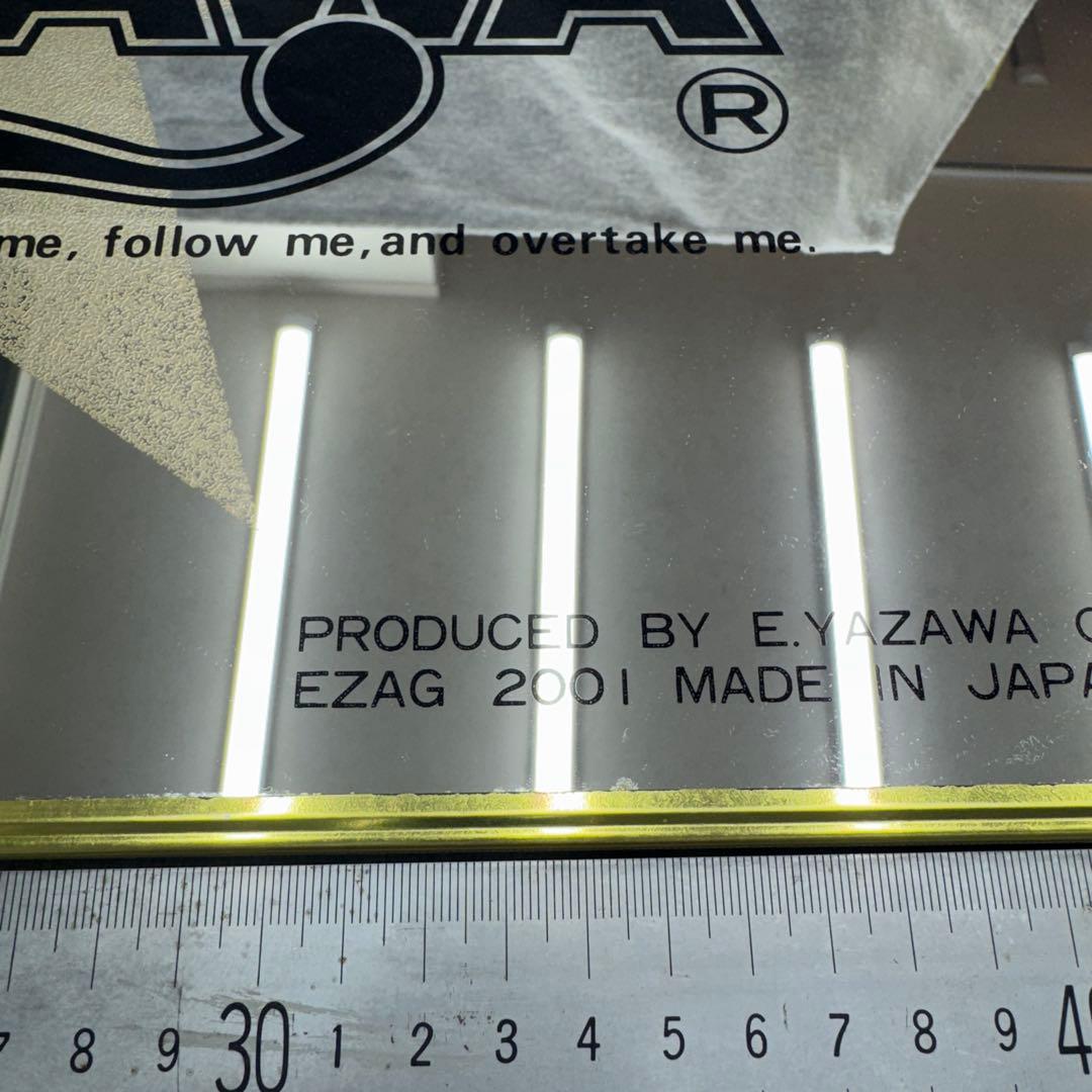 矢沢永吉 E.YAZAWA 鏡 パブミラー 昭和レトロ 極美品 金縁 - メルカリ