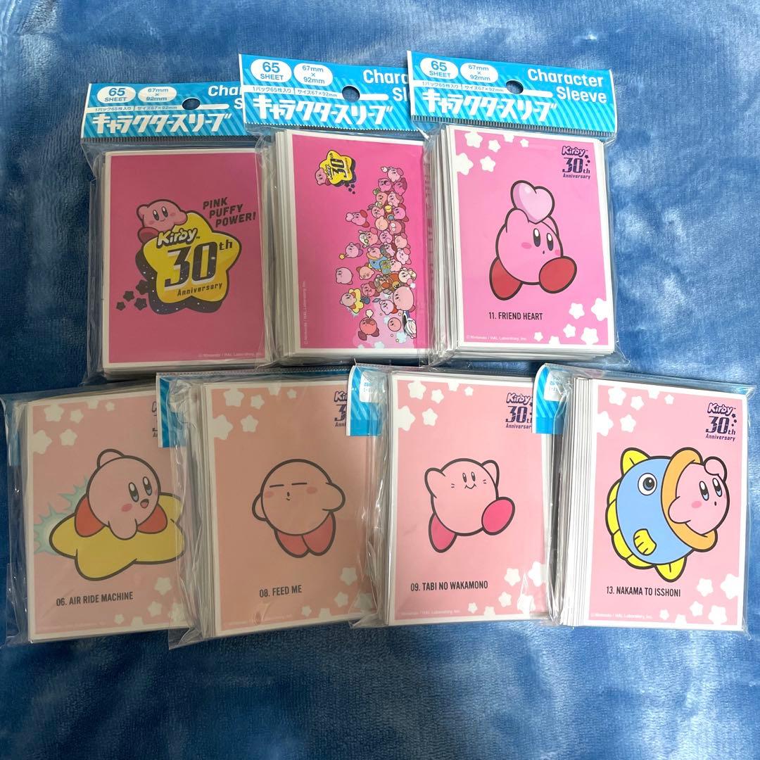 キャラクタースリーブ カービィ 30th anniversary 7個セット - メルカリ