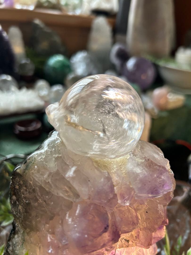 ✨破格✨絶品‼️アメジスト☆噴水☆天然石☆ファウンテン☆高さ24㎝⭐︎秘蔵品⭐︎レア⭐︎