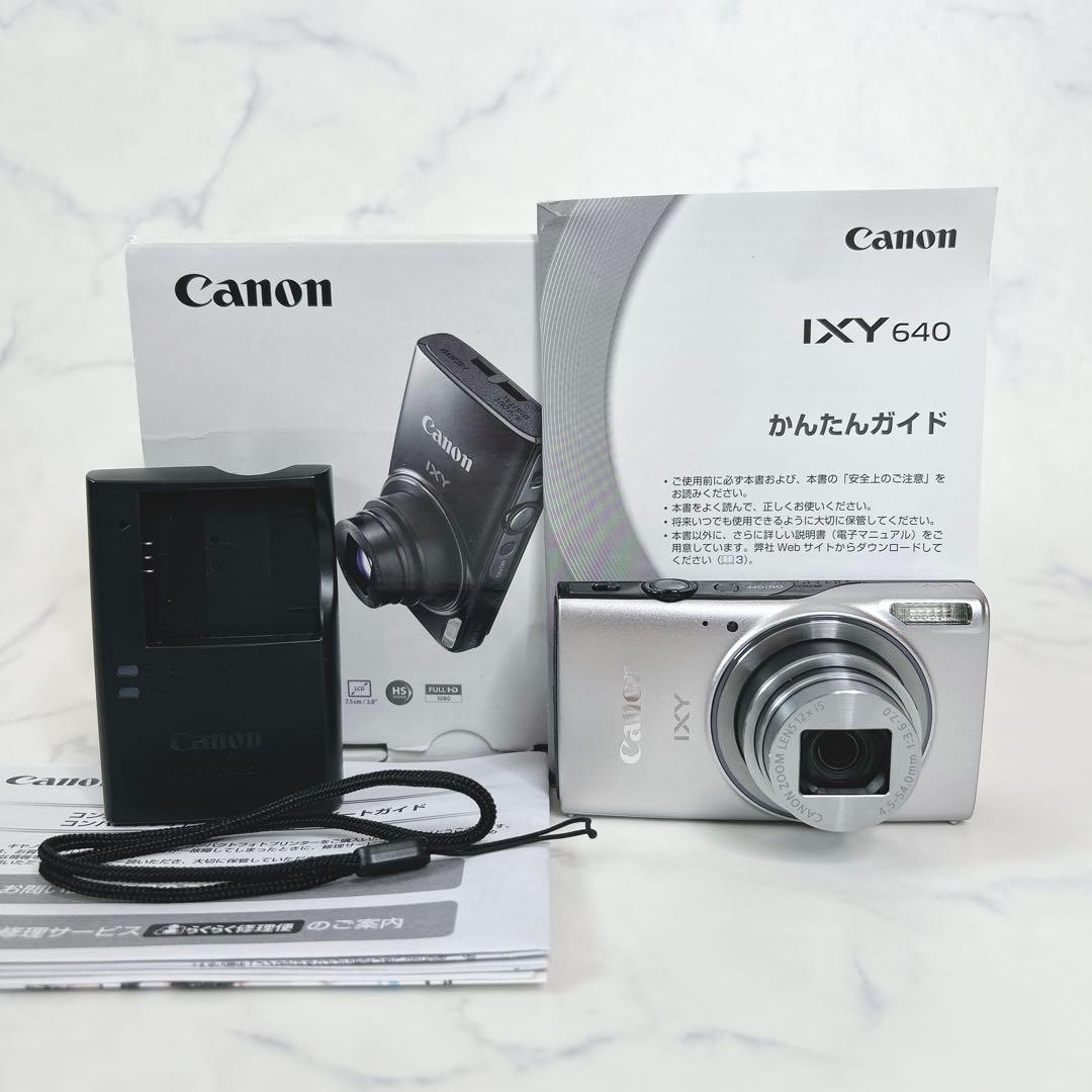✨️未使用級✨️ Canon IXY 640 シルバー コンデジ 動作確認済 キヤノン IXY 640 シルバー | コンパクトデジタルカメラ