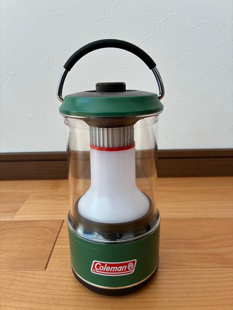 Coleman 緑色ランタン ハンドル付き - メルカリ
